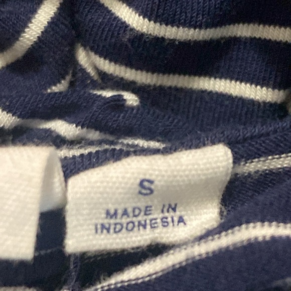 GAP Blue and White Striped Midi Dress - Picture 10 of 10